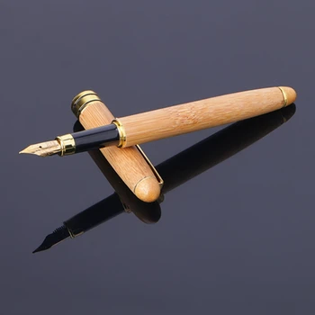 1 бр. писалка от клен С тънко перо и гладка мастило за писане най-Добрият подарък Ученически канцеларски материали