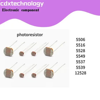 20 бр/лот 5506 5516 5528 5537 Фоторезисторный фотоелектричния преминете Елемент за откриване на сензора 5 мм