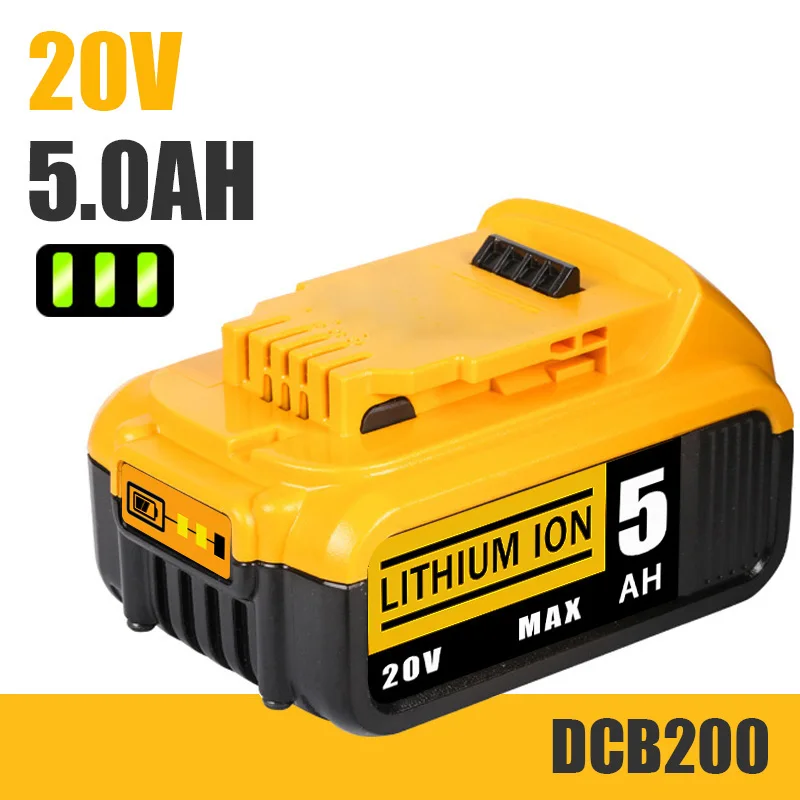 20V 4.0 5.0 Ah Ah 6.0 Ah DCB200 Подмяна на Литиева Батерия Електроинструменти 18V за DeWalt 20V Max DCB186 DCB206 DCB203 DCB180 DCD985B