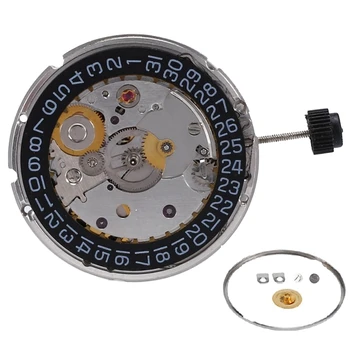 2824-2 с часовников механизъм Автоматичен механичен механизъм с гравирана фигура на Риба Черен календар