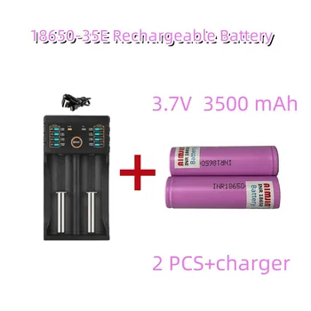 3,7 3500 mah 18650 Батерия За Samsung 35E INR 18650 20A Литиево-Йонна Батерия Подмяна на Външната Батерия + Зарядно Устройство