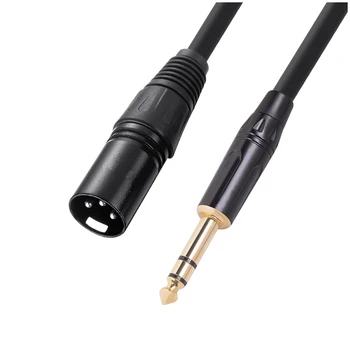 6,35 мм 1/4 инча Кабел за стереомикрофона от мъжете на мъжа XLR кабел за микрофон с балансным високоговорител от мъжете на мъжа XLR