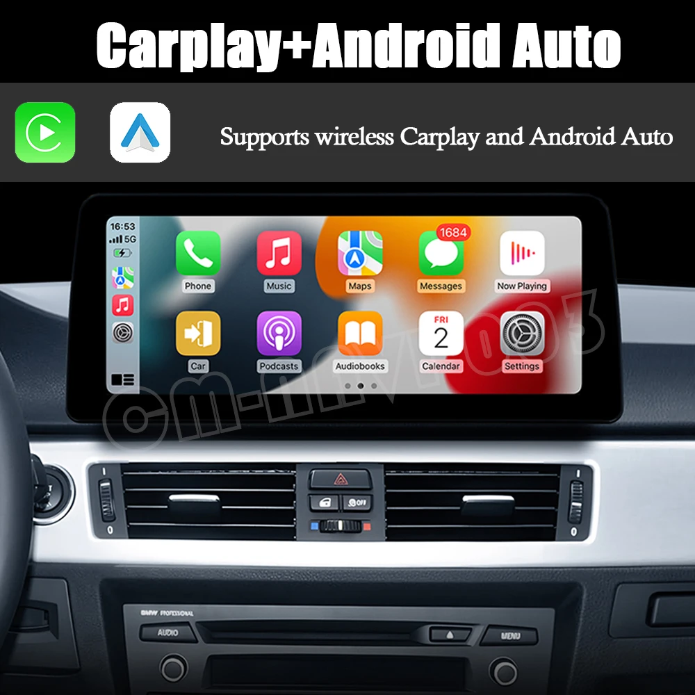 8,8 инча За Audi A6 A6L C6 2005-2012 RHD Android 13 Система За Радио Видео Мултимедийна Навигационна GPS Авто Carplay 4G WIFI BT