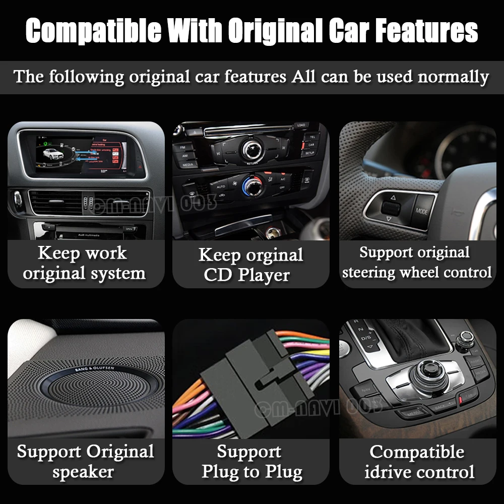 8,8 инча За Audi A6 A6L C6 2005-2012 RHD Android 13 Система За Радио Видео Мултимедийна Навигационна GPS Авто Carplay 4G WIFI BT