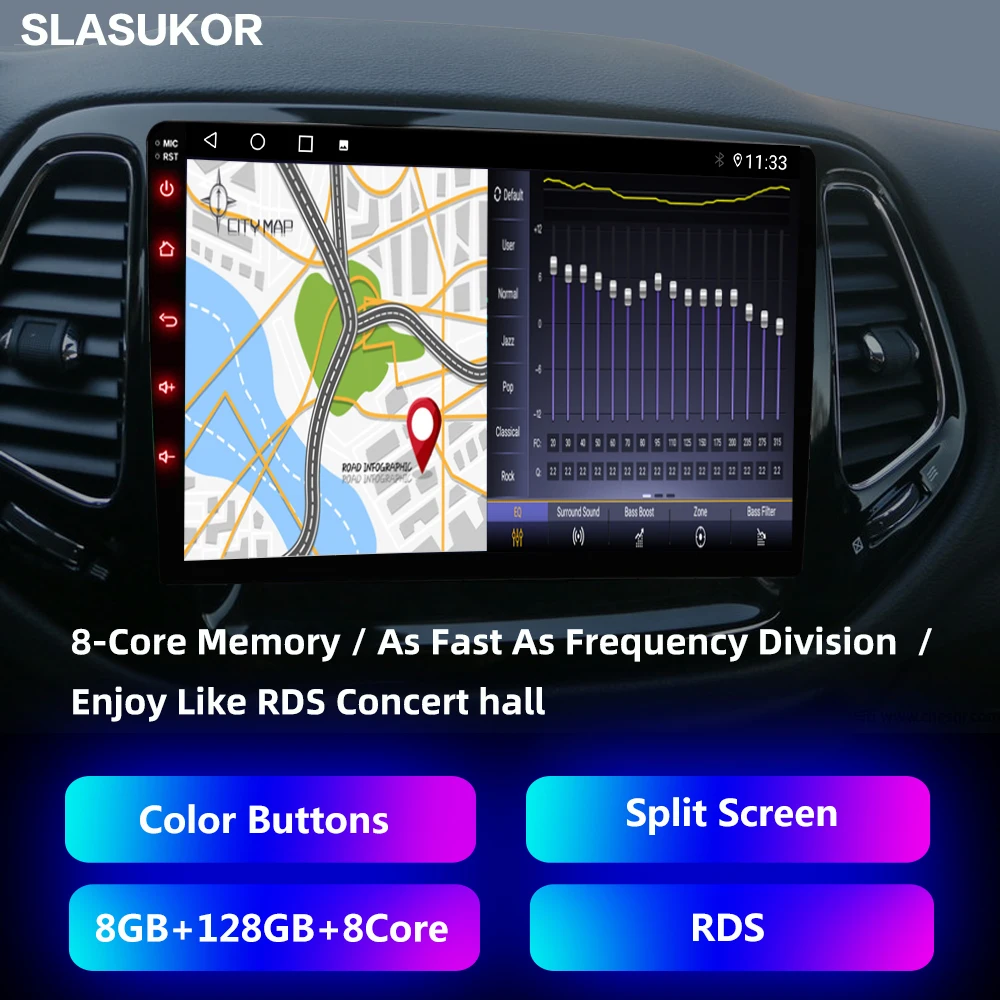 9 Инча за Ford Mondeo 3 2004-2007 радиото в автомобила на Android, Мултимедиен плейър, автомобилни Аудио-стереоплеер навигационното радио Carplay