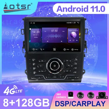 Android 11 Авто Радио Мултимедиен Плеър За Ford Mondeo Fusion MK5 2013-2017 Сензорен Екран, GPS Навигация Авто Стерео Главното Устройство
