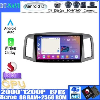 Qualcomm Android13 За Jeep Grand Cherokee 2004 2005-2007 Авто Радио стерео Мултимедиен Плейър GPS Навигация Главното Устройство BT Carplay