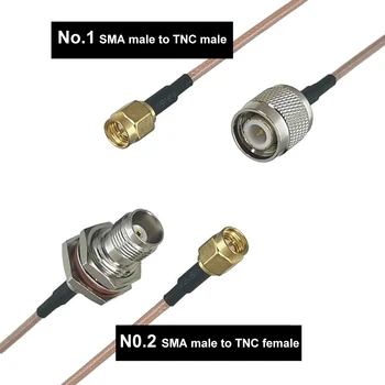 RG316 SMA Plug до штекерному Конектора TNC TNC-J SMA-J TNC женски Радиочестотни Адаптер Удлинительный Кабел, Удължител