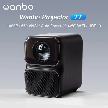 Wanbo TT Сертифициран Netflix Проектор full hd 1080P Мини Проектор Linux System 15000 Лумена HDR10 5G Проектор За Домашно Кино