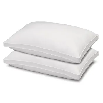Алтернативна възглавница за сън отстрани/ отзад от твърдо плюшено пух парче, комплект от 2 стандартни въздушни