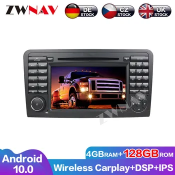 Андроид 10 4G + 128G GPS Аудионавигация DSP безжично Радио Carplay Главното Устройство на Кола DVD Плейър, За да Benz ML CLASS W164 Multimedia