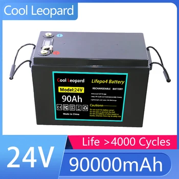 Батерия LiFePO4 CooI Леопард 24V 90Ah За офлайн съхранение на енергия в микробус за играчки, подмяна на слънчевата енергия за повечето резервни източници на енергия у дома
