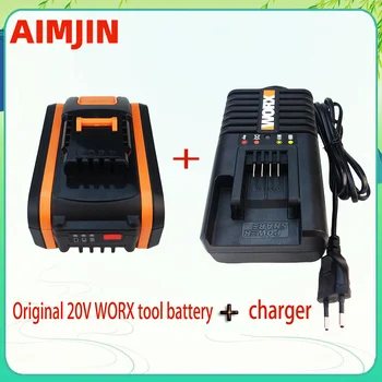Батерията на 20 В/6.0 а За Worx WA3553 Батерия, Акумулаторни Електроинструменти Резервни Батерии WA3572 WA3553 WX390 WA3551 WX176 WX178 със Зареждането