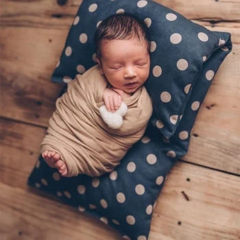 Бебе на 100-Дневен Дете Реквизит за снимки на новородени Поза за снимане Възглавница Реквизит за снимки Легло Детски матрак Спално Бельо Реквизит за снимки