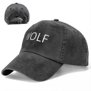 Бейзболна шапка WOLF с модерен лого, тенис благородна выстиранная шапка на шофьор на камион, дамски шапки със стилен принтом, выстиранные