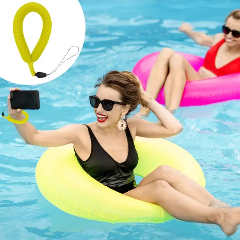 Водоустойчив гаф за фотоапарат Водоустойчив уплътнител за плувка за камерата Универсален плаващ пяна на ярки цветове за камера на мобилен телефон на ниско тегло