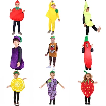 Детски Плодов ден костюм Прогноза за времето Показва Слънцето и звездите Зеленчуци Програмата за детска градина Костюми Сладък деца