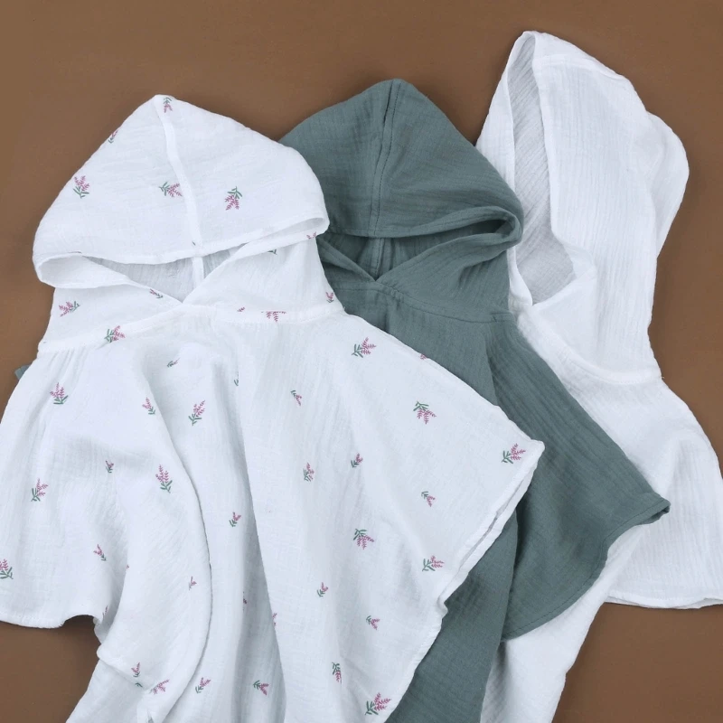 Детско кърпи за баня с качулка за новородено, впитывающее и памучни кърпи за баня с качулка