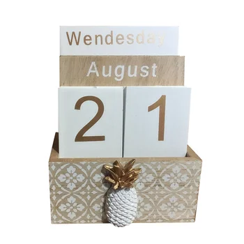 Дървена перекидной календарна единица-календар за украса на масата САМ Planner Office