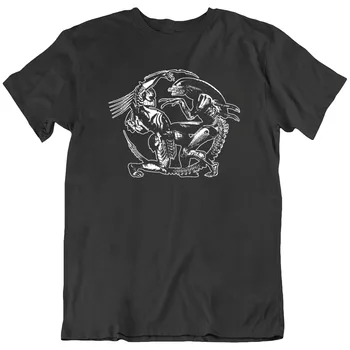 Извънземно срещу Хищникът AVP Xenomorp Научно Фантастичен филм Тениска като подарък Нова