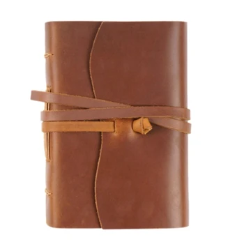Кожен дневник ръчна изработка - дневник в кожени корици размер 100x155 мм и дневници за записи в пътеписи/Дневник