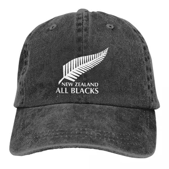 Мем Многоцветен шапка Дамски шапка с козирка All Blacks Rugby Персонализирани шапки, защитено с козирка