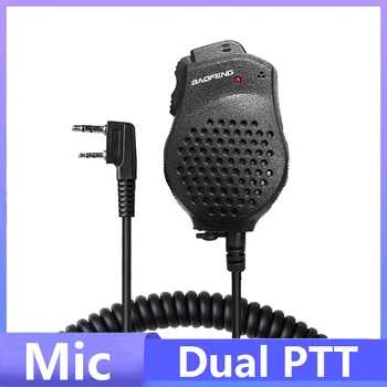Микрофон Baofeng UV-82 Двойна ПР Говорител на Раменната Микрофон Касательная Слушалки За DM-1701 UVK5 UVK6 UV17 Pro UV5RH UV-18i Преносима Радиостанция