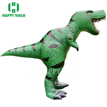 Надуваем реалистичен костюм динозавър T-Rex Cosplay Звяр Облекло за парти на Хелоуин Елегантен костюм