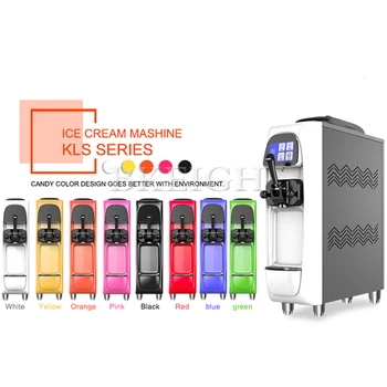 Нова тиха малка настолна машина за производство на сладолед Single Taste / търговски мини машина за приготвяне на ягодов пломбира
