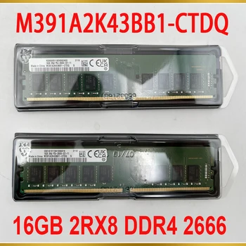Новост за Samsung 16G 16GB 2RX8 DDR4 2666 PC4-2666V ECC UDIMM Сървър памет M391A2K43BB1-CTDQ 