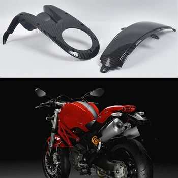 Обтекател на корпуса на резервоара Newmotorcycle за Ducati Monster 696 795 796 1100 Тапицерия на панелите на резервоара углеродным влакна