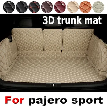 Подложка в багажника на колата за Mitsubishi pajero sport 7-seats 2011-14 2015 2016 2017 килим за карго подложка, аксесоари за интериор, калъф
