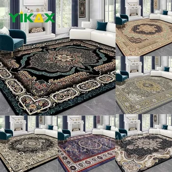 Ретро персийски килим, размер голям, светъл луксозен килим за хол, начало декор, Меки постелки за спални, подложки за всекидневната, нескользящие подложки