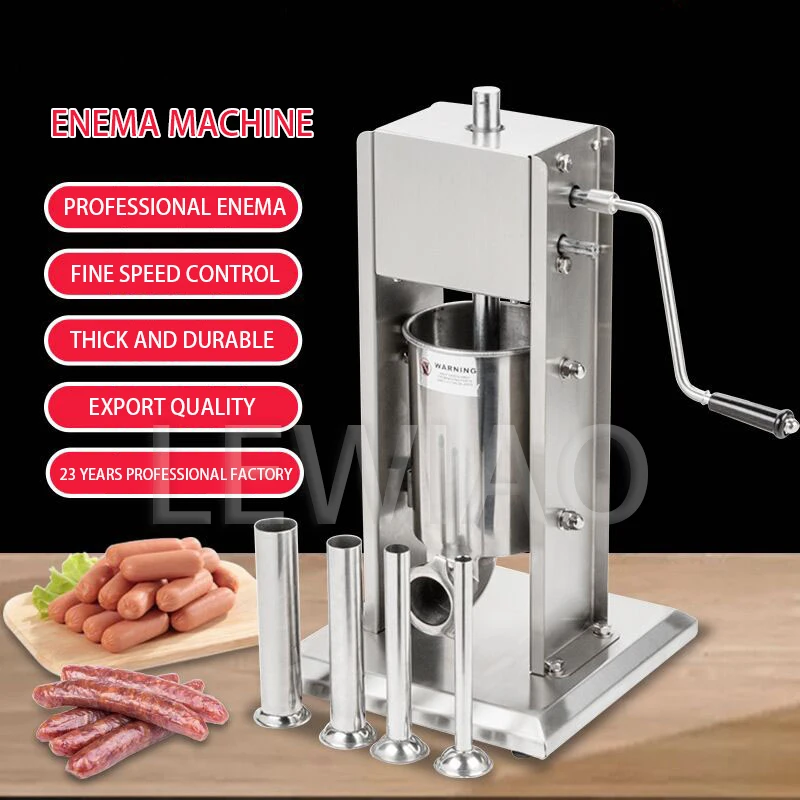 Ръчна машина за печат на колбаси различна, машина за бутилиране са от неръждаема стомана, промишлена вертикална машина за производство на колбаси