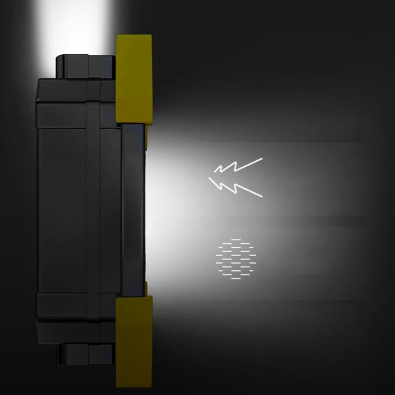 Силна светлина Cob прожектор ABS външен преносим фенер Авариен слънчев USB-кабел за зареждане прожектор