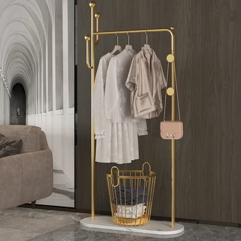 Скандинавска минималистичная модерна метална закачалка за дрехи, подови Закачалка за съхранение на шалове, Закачалка за дрехи, Закачалка за дърво, Мебели за спални, Антре Perchero