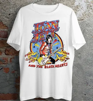 Тениска Joan Jett, ,, Коледен подарък. Памук Unisex art basic -нови дълги ръкави