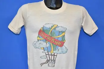тениска vtg 80s UP WITH PEOPLE ORGANIZATION с участието на НЕБЕТО с БАЛОН S