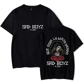 Търговска тениска Junior H Еад Boyz 4 Life с албум, унисекс фланелка с къси ръкави, ежедневни тениска