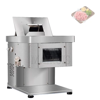 Търговски режещата машина за нарязване на месо С по стъпка инструмент 2 мм-20 мм, адаптивни мелачка, напълно автоматична