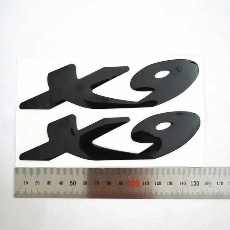 Универсална сребристо-черна 3D стикер с емблемата на Raise за стикери Piaggio X9