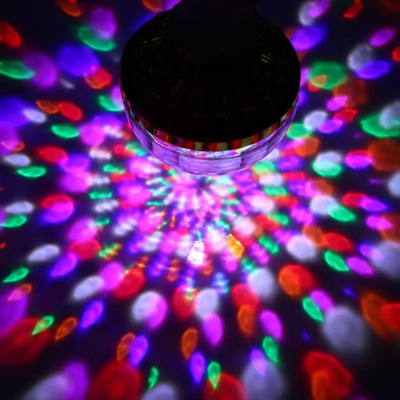 Цветна E27 Club 6 W Издръжлив Уникален Кристална Цветна Топка Лампа Вълнуващо Топка Лампа С Дистанционно Управление Здрав