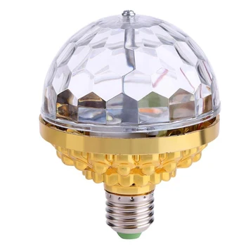 Цветна E27 Club 6 W Издръжлив Уникален Кристална Цветна Топка Лампа Вълнуващо Топка Лампа С Дистанционно Управление Здрав