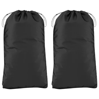 Чанта за съхранение на листа, косачки от 2 теми, Чанта за съхранение на градински косачки, черен плат Оксфорд 210D