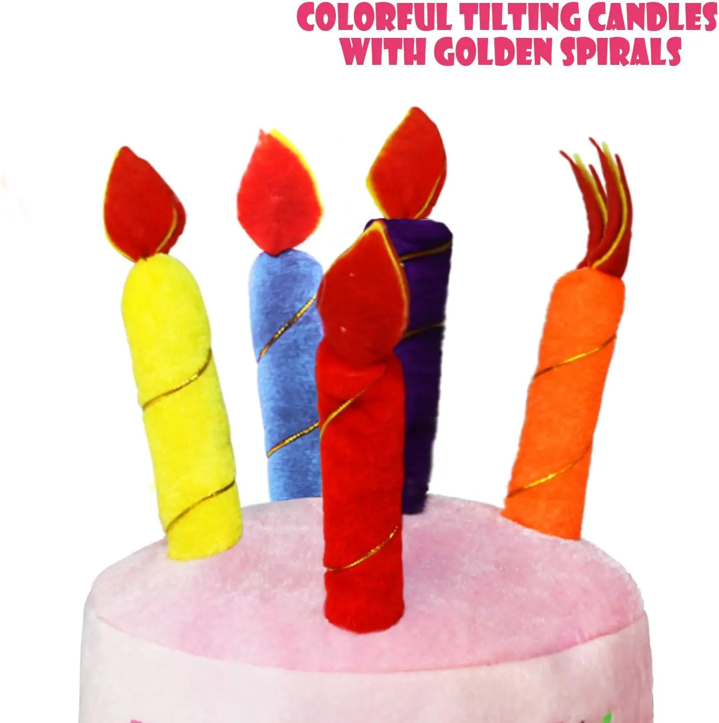Шапка Pesenar Happy Birthday (2 парчета, синя и розова)-Шапка за грим възрастен размер унисекс за бала-Идеални подаръци за парти